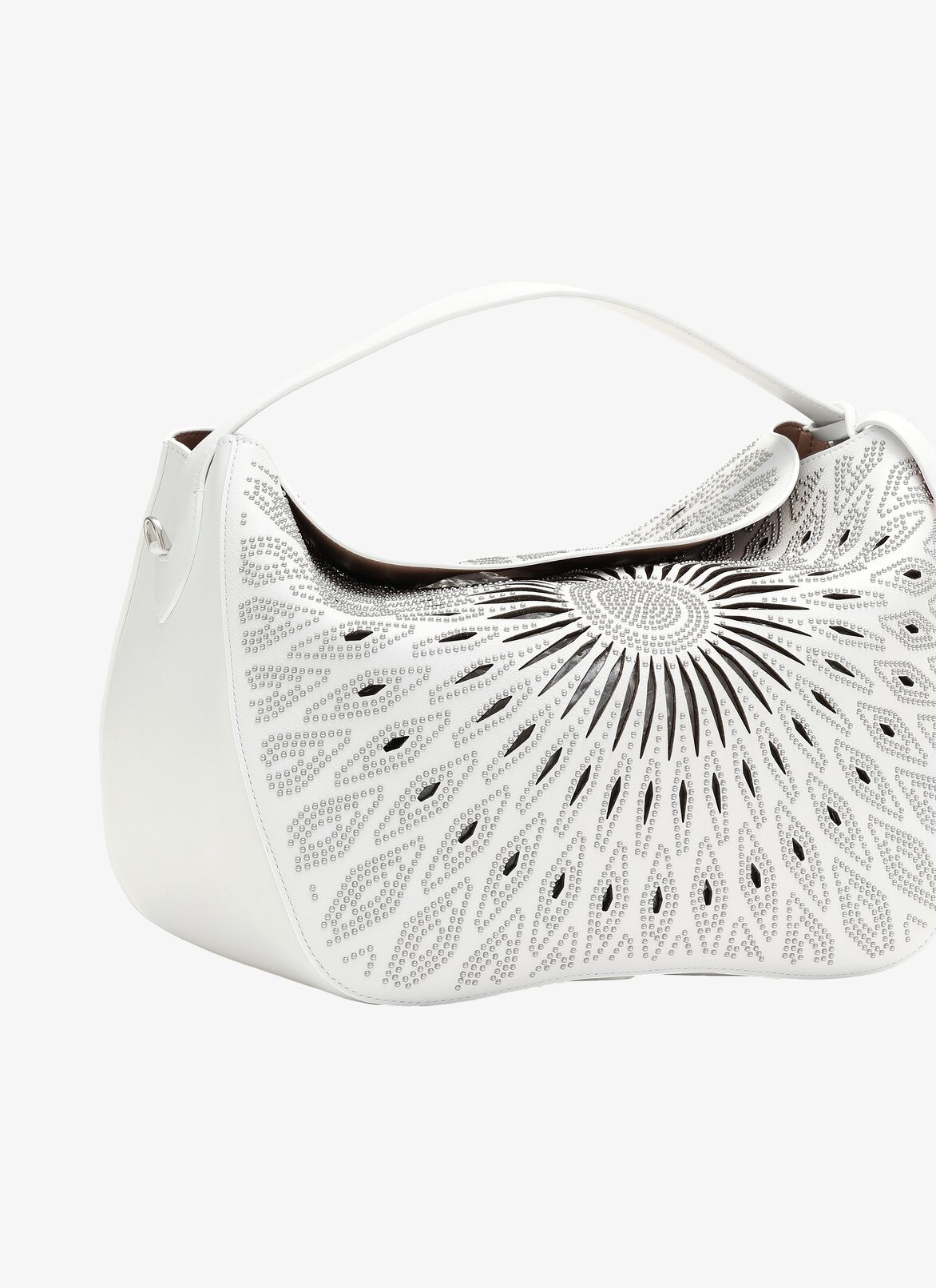 MIRABELE MEDIUM CUIR SOFT CERAMIQUE OPTICAL WHITE ALAÏA WHITE  MIRABELE MEDIUM CUIR SOFT CERAMIQUE OPTICAL WHITE
